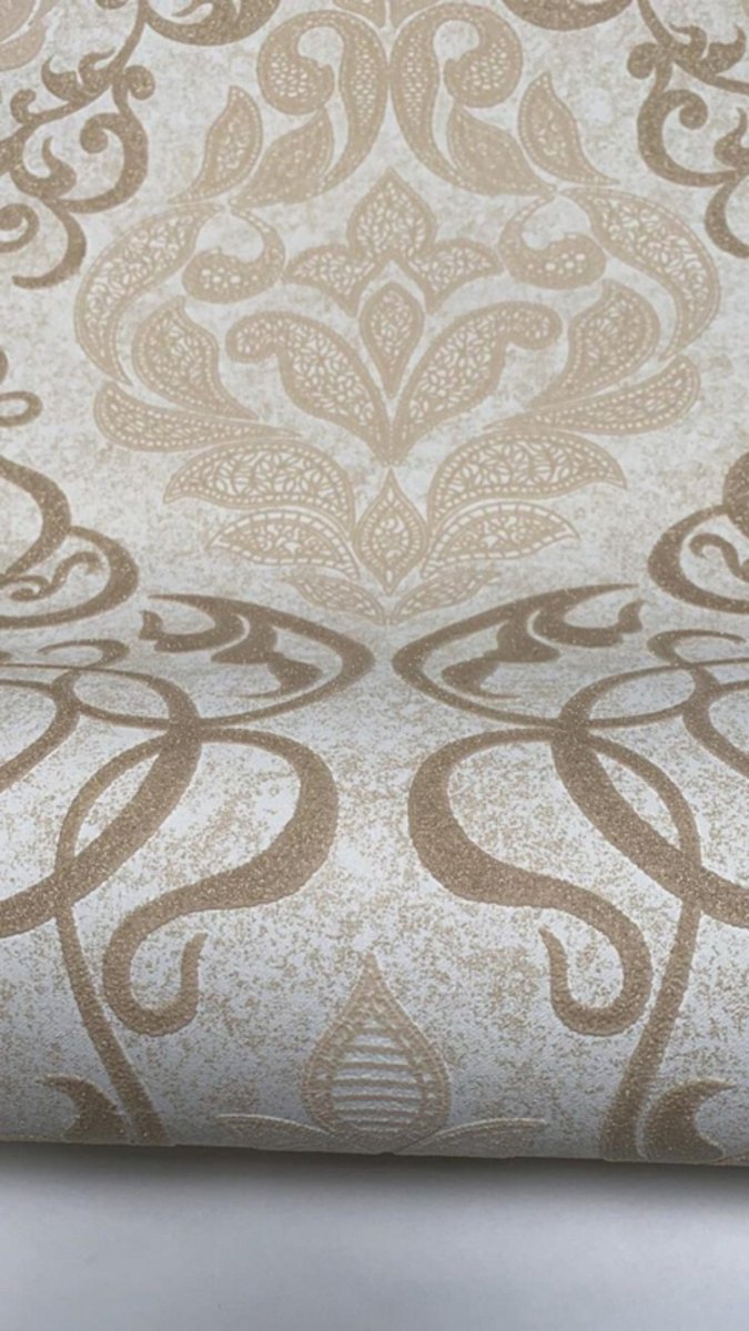GLITTER BEHANG BAROKSTYLE VOELBAAR DIKKE RELIEF 3D 13375-40
