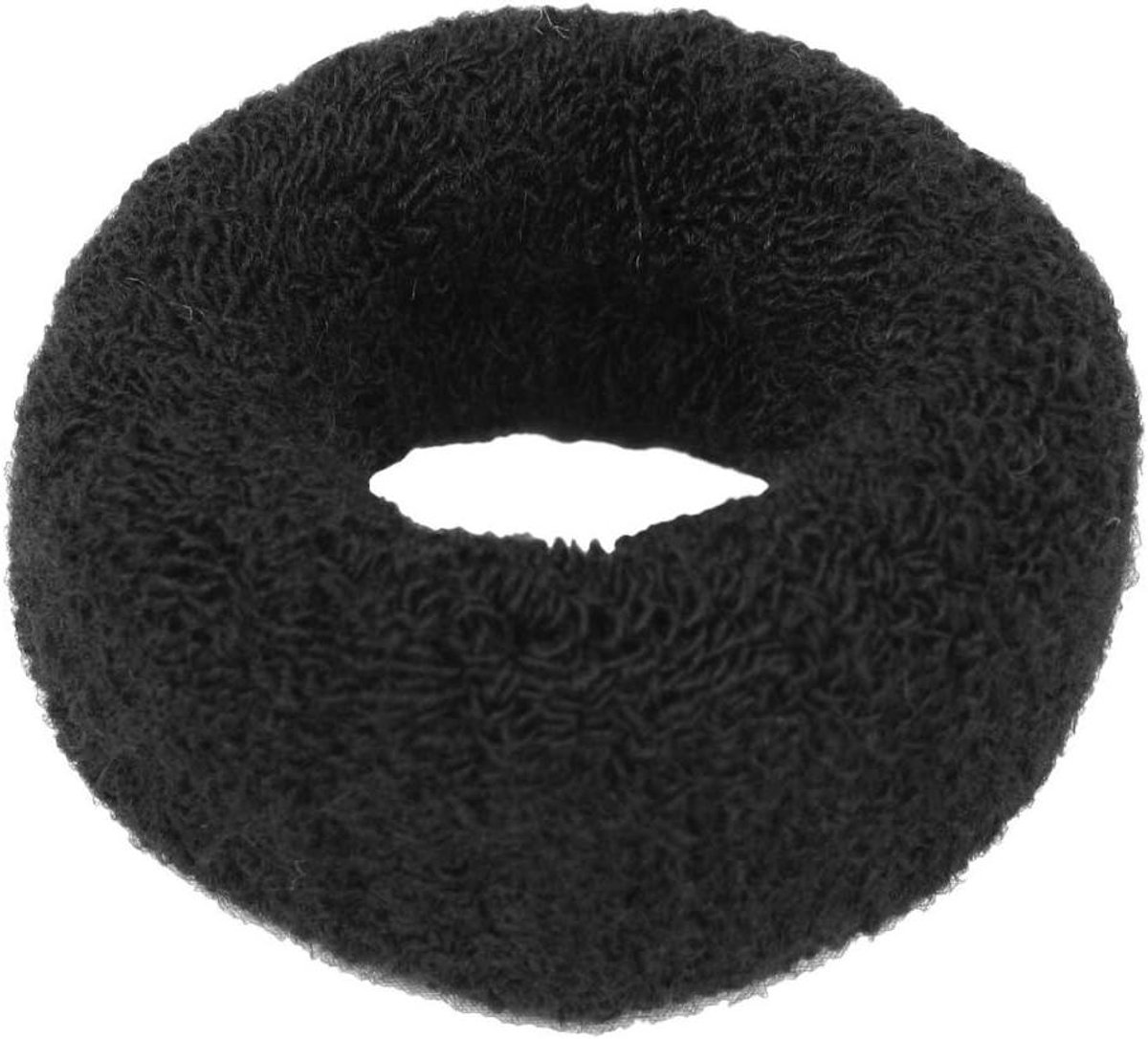 E-Ambar - Elastisch Haarelastiek Zwart voor Dames - Haarband met Vlechthouder - 1.6" Breed