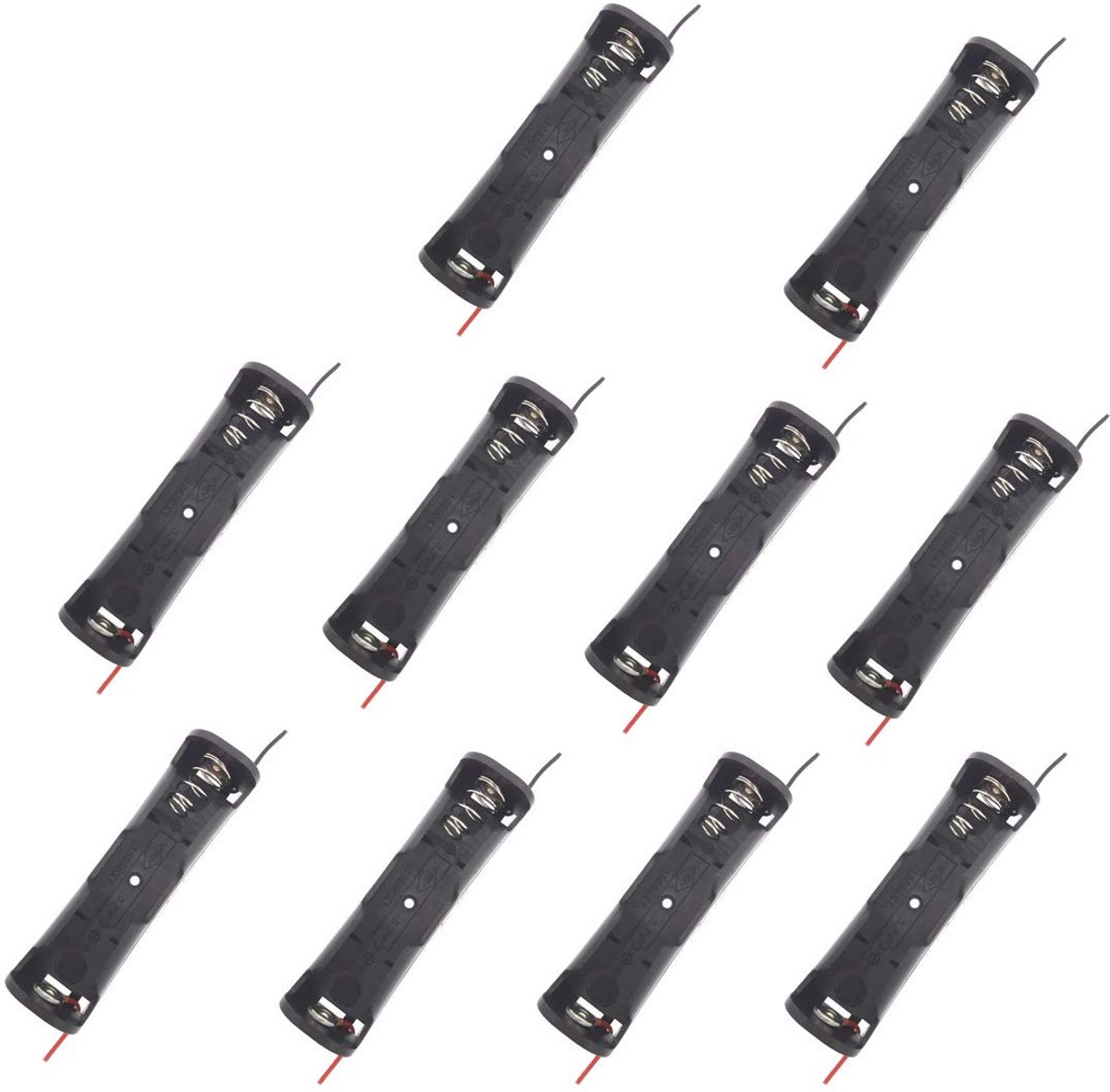 10 Stuks 18650 Batterijclips en Batterijhouders met Connect Leads