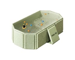 Ynkkvre - Bath Bucket - Aftappluggen - Kinderbadje - Opvouwbaar Bad - Inklapbaar Bad - Driehoekige Stabiliteit - Snel Opbergen - Warmte Isolatie - Multifunctioneel