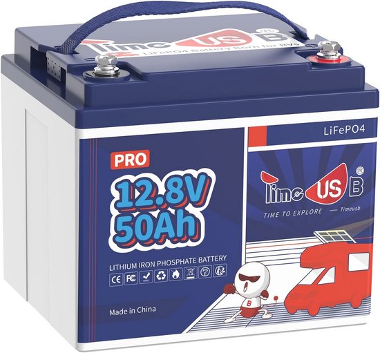 12V 100Ah Lithium Accu met 100A BMS en 4000-15000 Cycli voor Camper, Caravan en Boot
