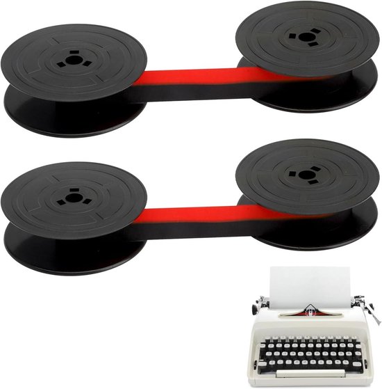 E-Ambar - 2 rubans encreurs pour machine à écrire, ruban de machine à écrire de 53 mm de diamètre - Gr1/ Olympia/Din2130/2103 - mécanique.