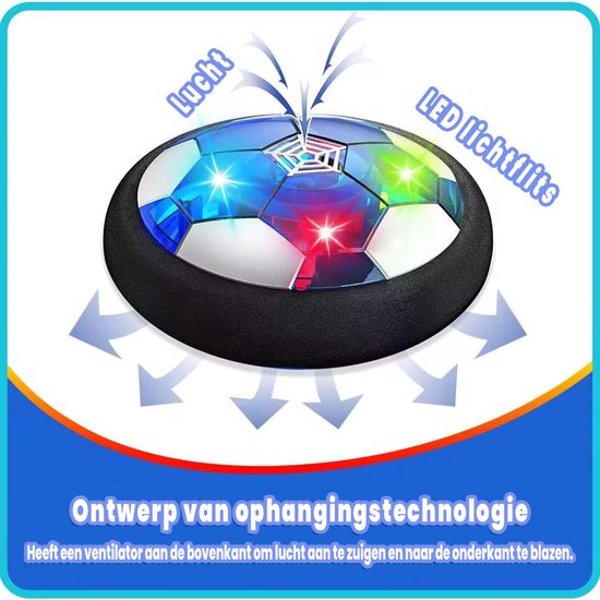 Hoverbal met led verlichting - oplaadbare- Perfect cadeau voor jongens en meisjes van Merkloos — afbeelding 3