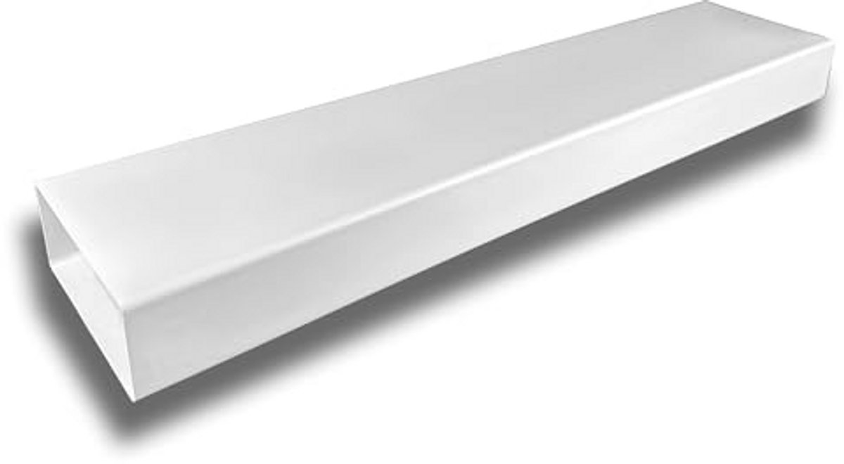 Vlak Kanaal Ventilatiekanaal voor Afvoer en Toevoer van Lucht 150 (220x90), Lengte 1 m