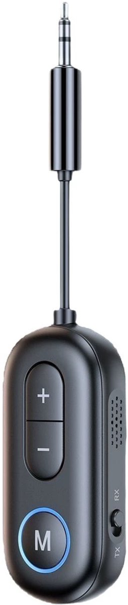 longziming -Bluetooth Zender en Ontvanger 2-in-1 – Bluetooth 5.4 Audioadapter met 3,5 mm Jack voor Vliegtuig, TV, Tablet, Laptop en Sportschool – Draadloze Audioverbinding voor Reizen en Thuisgebruik