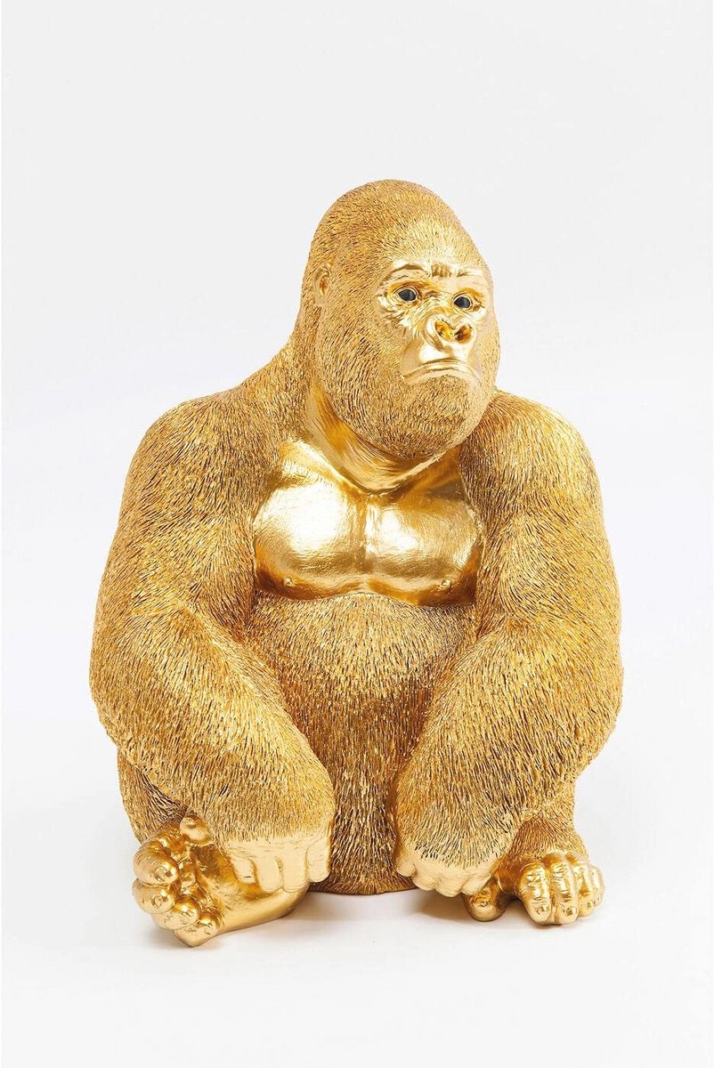 Decoratief Figuur Gorilla in Goud voor Interieur