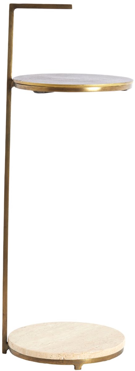 Bijzettafel Leda - Zand - Ø26x76cm -