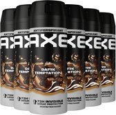 Axe - Déodorant Spray - 72h Anti-Transpiration - Dark Temptation - 150 ml - Pack économique - 6 pièces