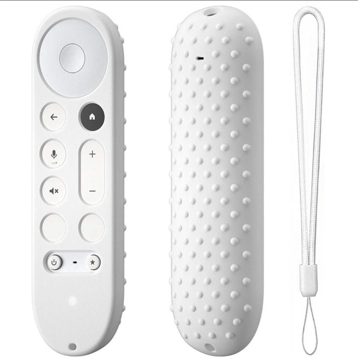 Beschermhoes Geschikt voor Google TV Streamer 4K-afstandsbediening - Wit