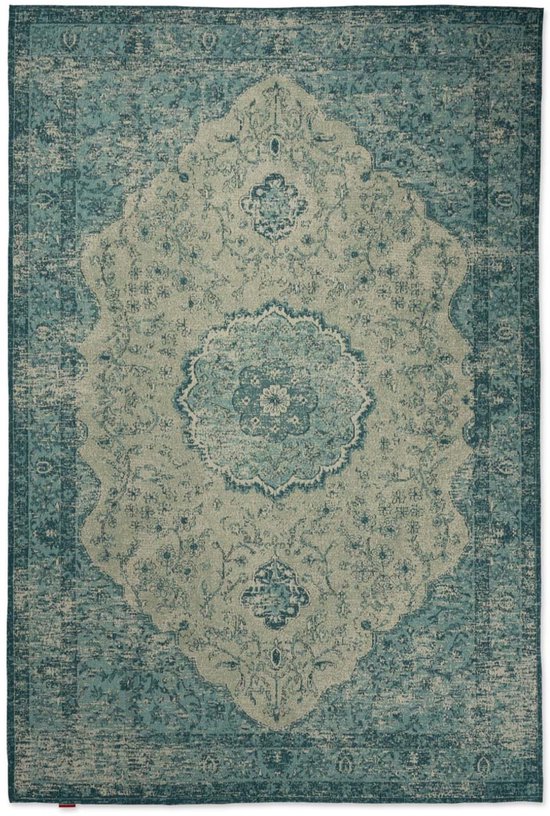Tapis Vintage - Village - gris/bleu 140x200 cm