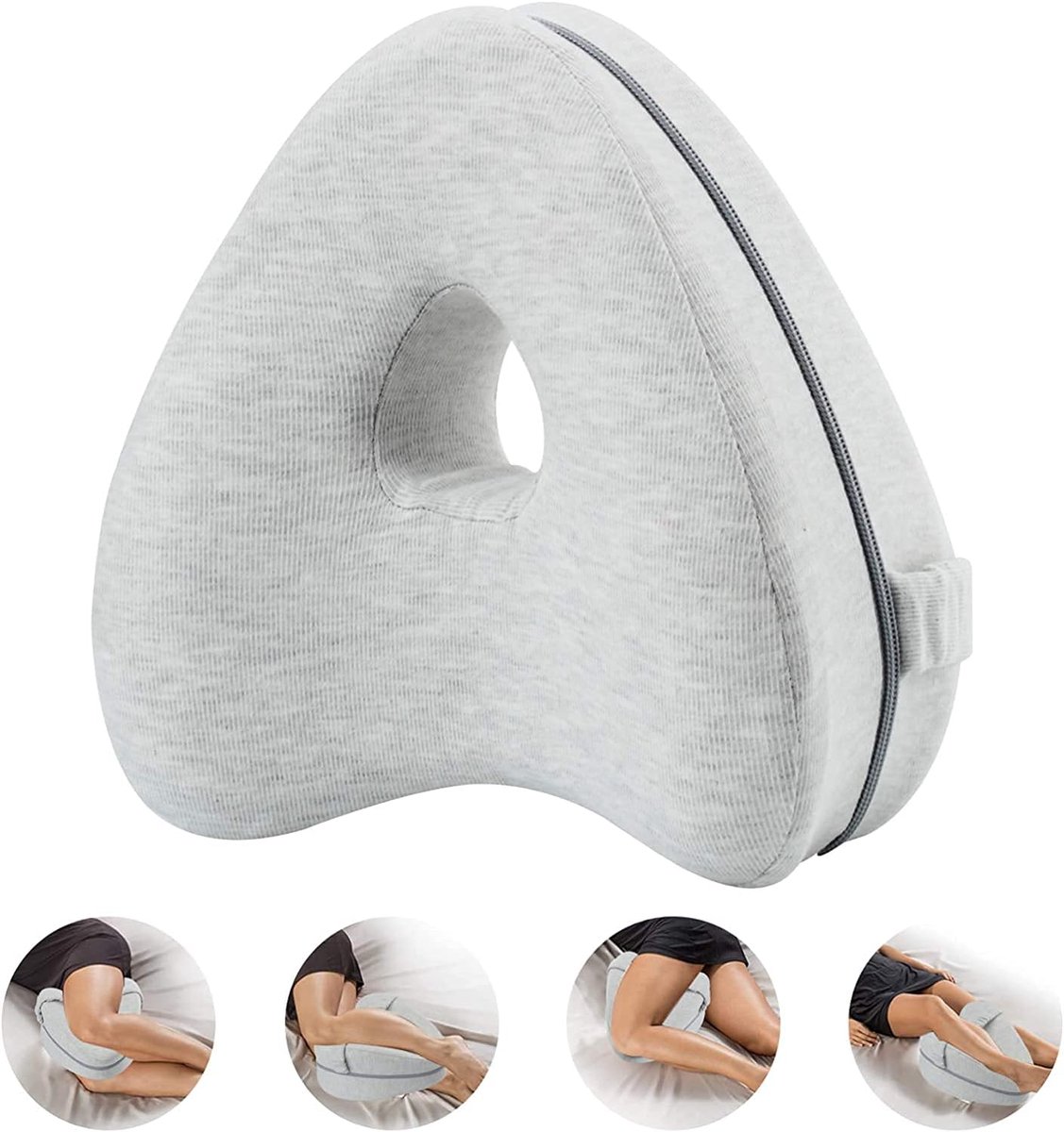 Ergonomisch Beenkussen voor Zijslapers - Optimaal Comfort met Memory Foam en Afneembare Hoes