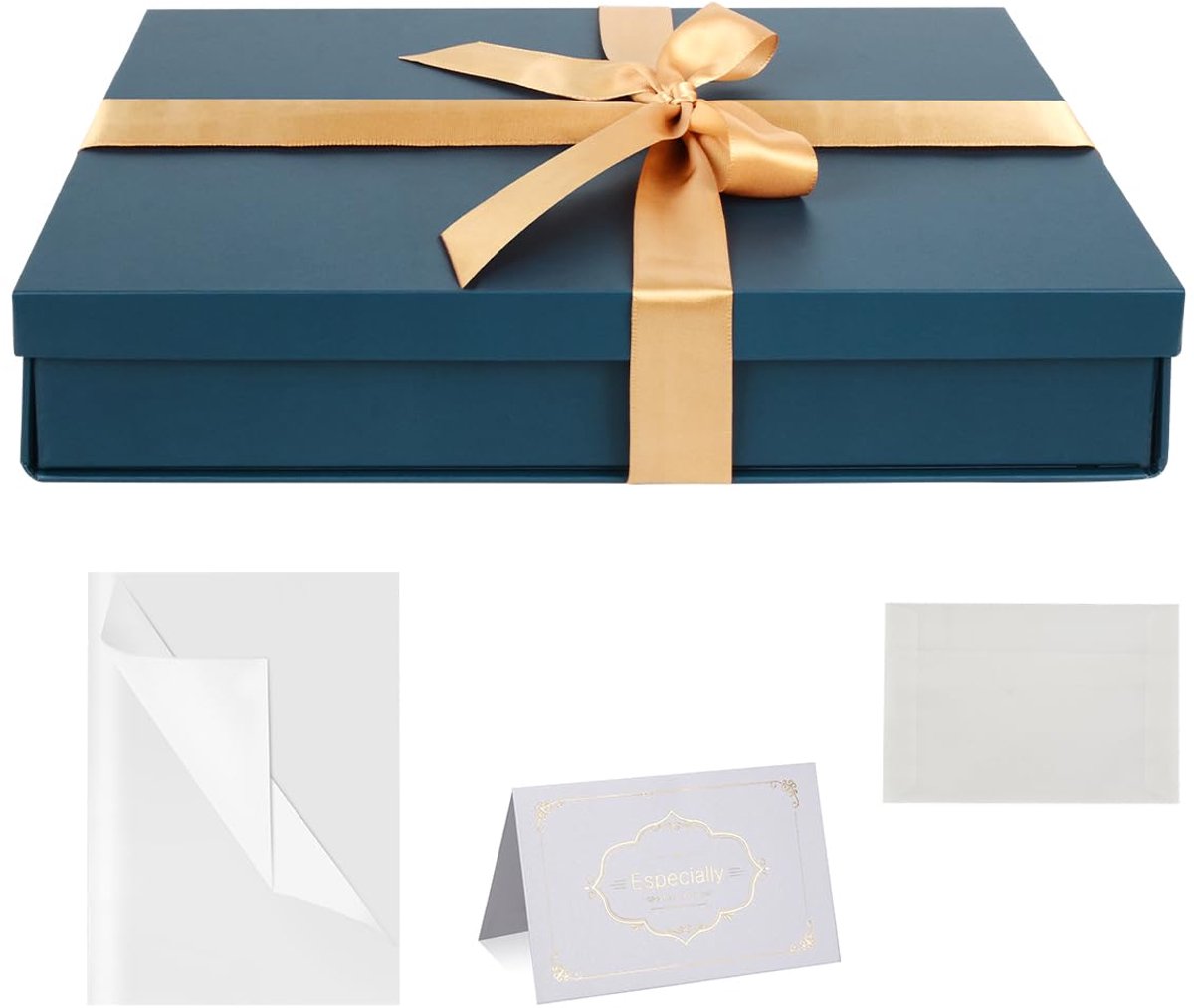 IMPERATORIS® 1 stuk Geschenk Doosjes met Deksel 31 x 22 x 6 cm - DIY Giftset/Geschenkdoos/Cadeau Doos - karton