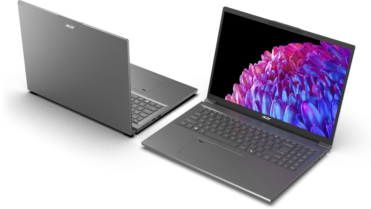 Acer Aspire 16 A16-71M-5865 - Laptop - 16 inch - Core Ultra 5 - 16GB - 512GB SSD - Verlicht toetsenbord - Grijs - AZERTY