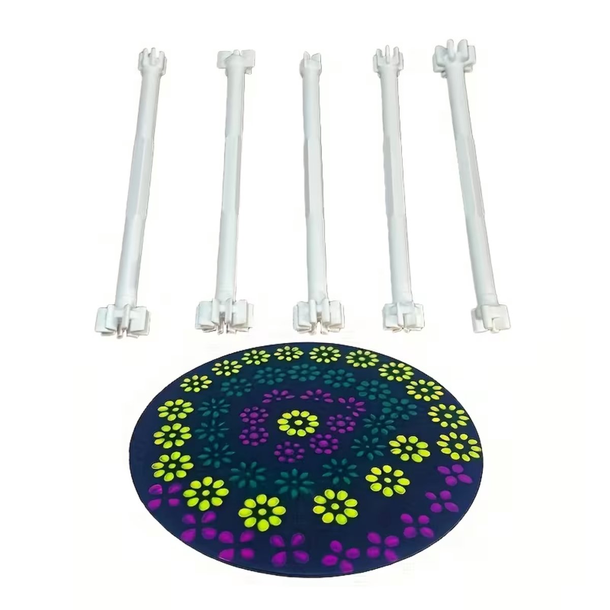 FA-VE Schmink Stempels – 5 Stuks Bloemenstempels voor Schminken & Facepaint – Creatieve Schmink Tools , Carnaval & Schminken