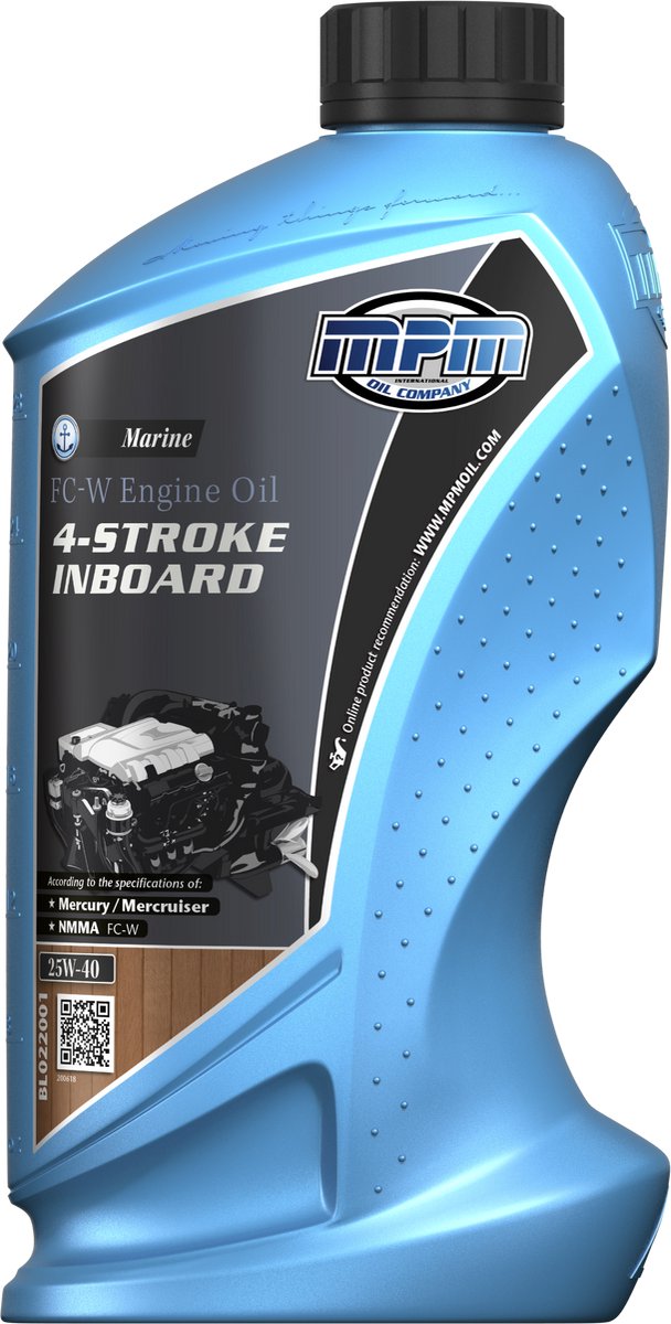 MPM Buitenboordmotor motorolie 25W40 FC-W - 1 liter