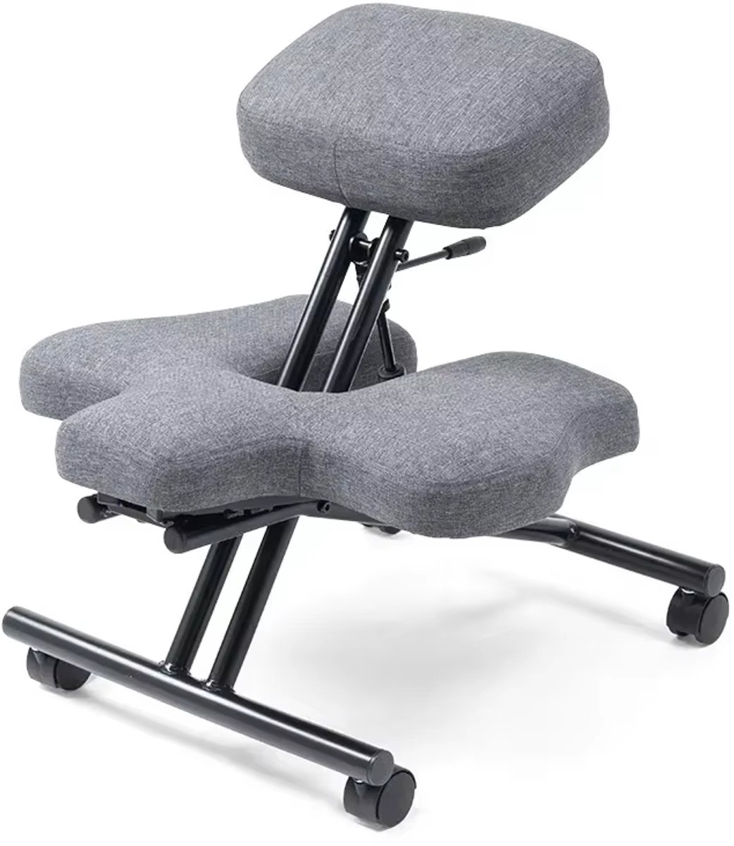 GranMaison Kniestoel Ergonomisch - Bureaustoel - Kniekussen - Grijs