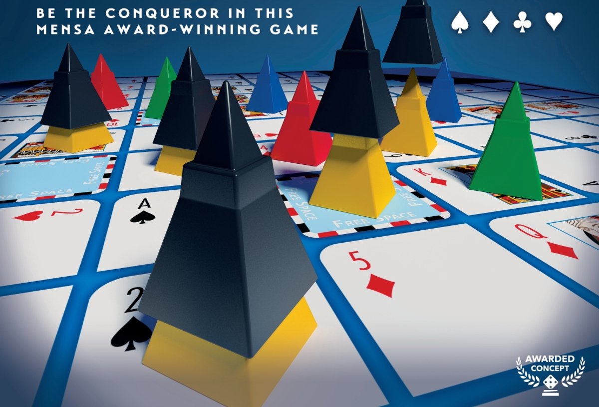 Tactic Touché – Bordspel – Tactisch kaartspel – Strategisch Pionnen en Kaarten Spel – Plaats Pionnen, Blokkeer Tegenstanders en Scoor Patronen – Familiespel – Winnaar Mensa Select-prijs – Bekroond Spel – 2 tot 4 Spelers – Vanaf 8 Jaar — afbeelding 12