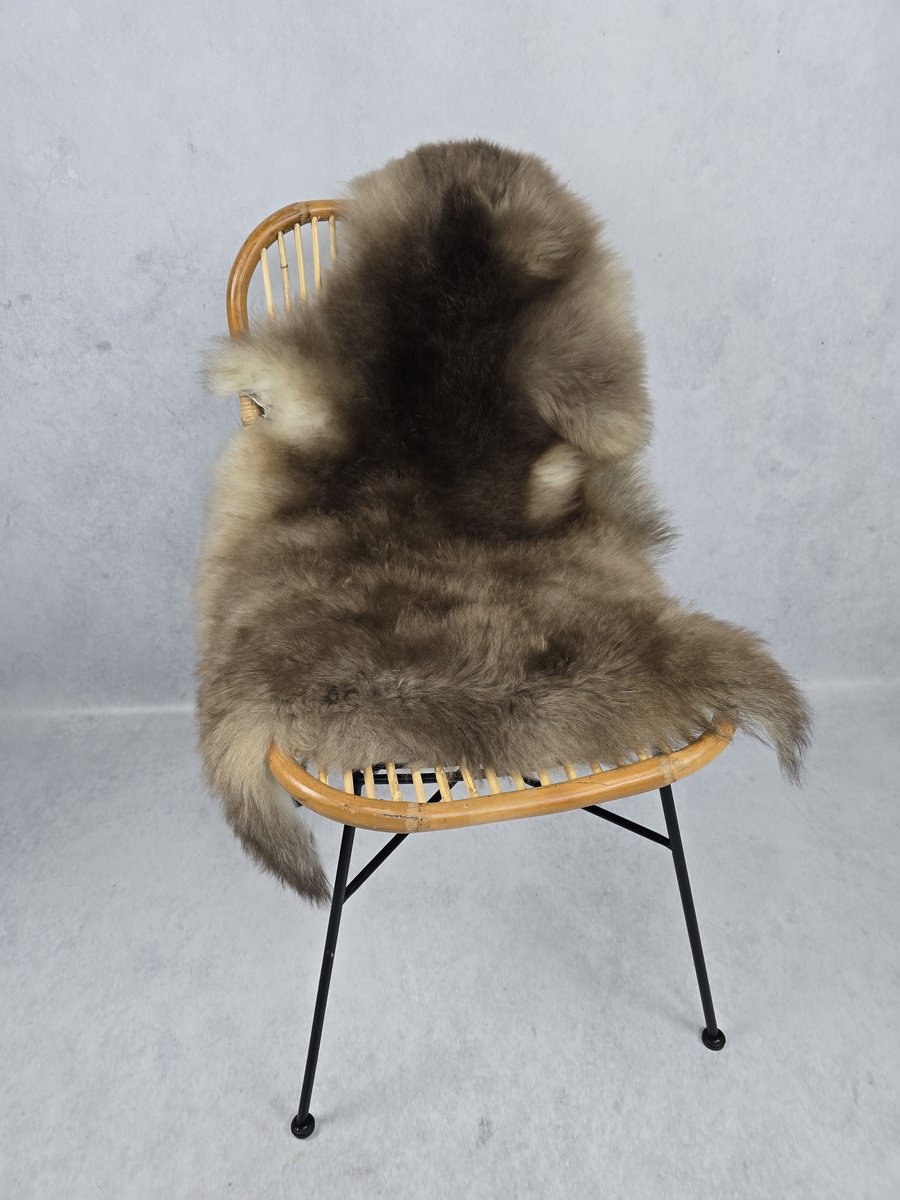 Schapenvacht Albanees – Woondecoratie – Exclusieve collectie – Bruin – 100% echt natuurlijke wollen vacht – 95x70 cm