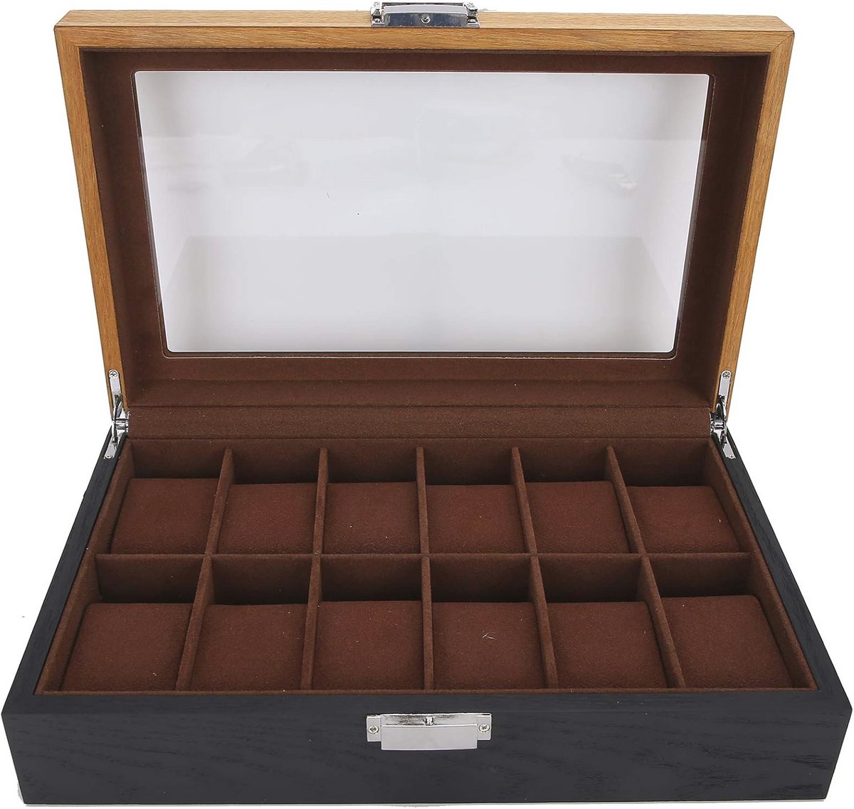 12 Slots Watch Case - Houten Opbergdoos voor Horloges