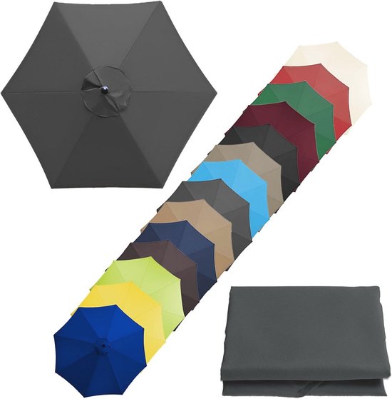 UV50 vervangende parasoldoek, 5 specificaties (200 cm/6 ribben, 270 cm
