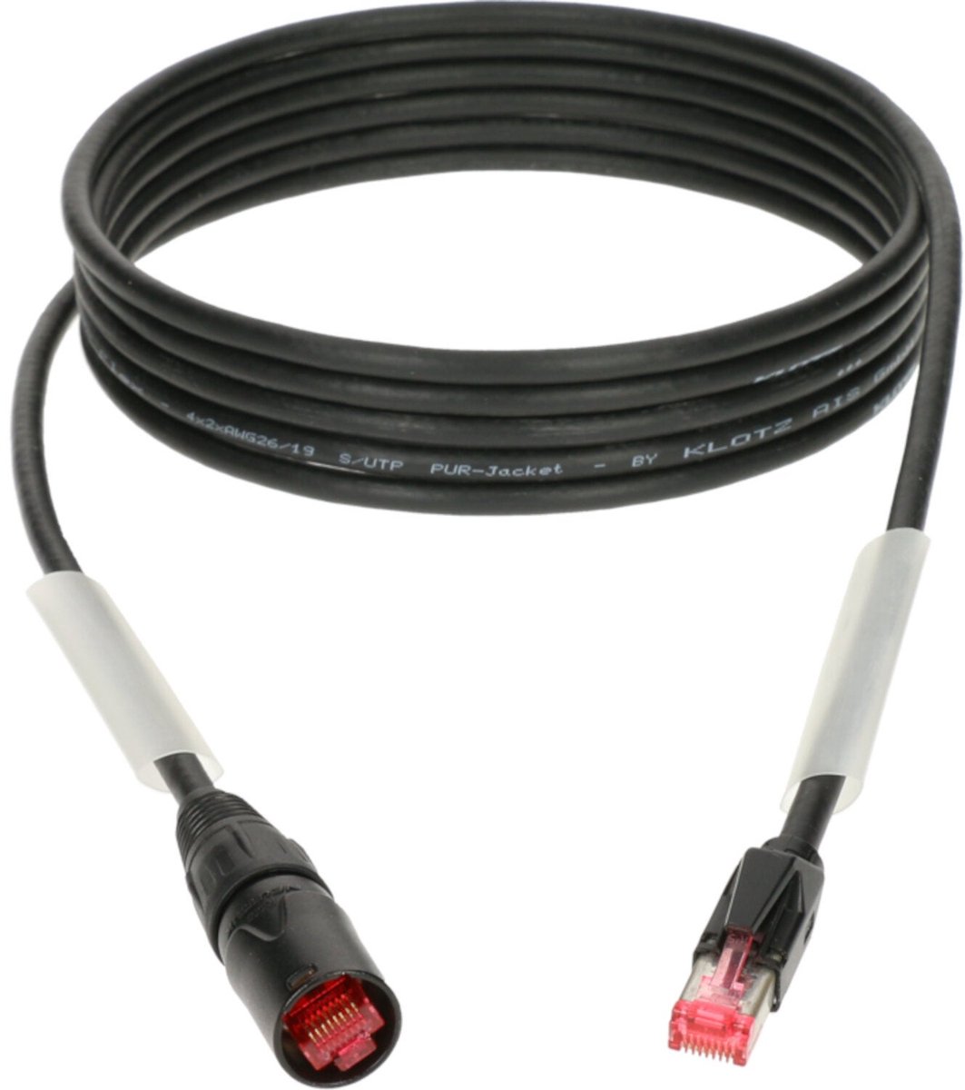 Klotz RC5ER100B Professionele CAT5e netwerkkabel 10 meter