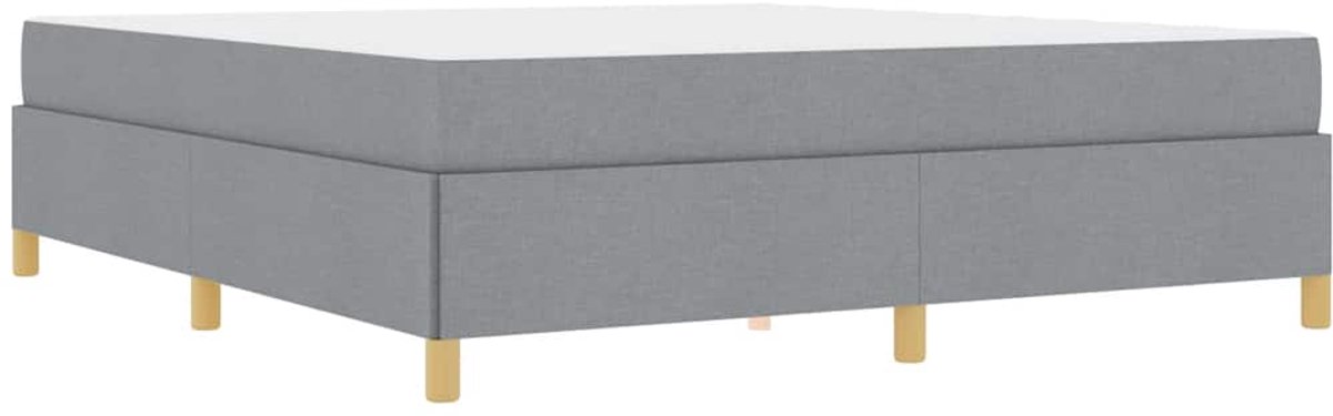 Tweepersoonsbed | Dubbelbed | Volwassenenbed | Boxspring bed met matras Lichtgrijs en Wit 180 x 200 cm Stof