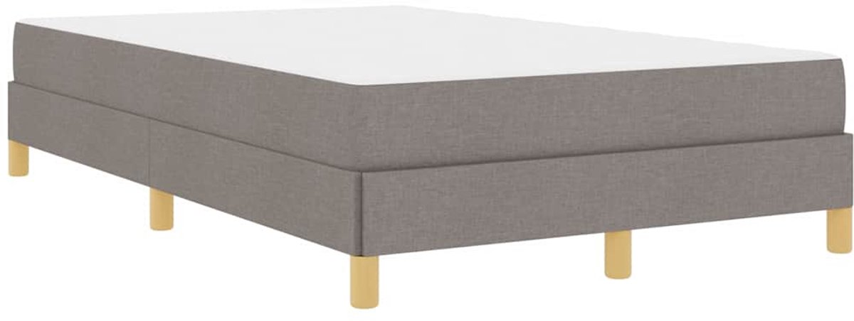 Tweepersoonsbed | Dubbelbed | Volwassenenbed | Boxspring bed Taupe en Bruin 120 x 200 cm
