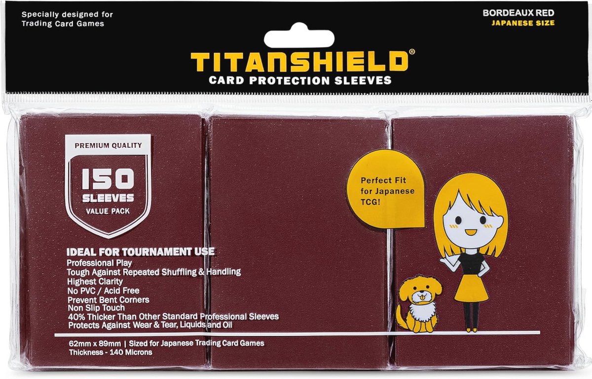 Kleine Japanse Sized Trading Card Sleeves - 150 Stuks - Deck Protector voor Yu-Gi-Oh en Cardfight!! Vanguard