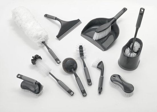 Tegel Grout Reinigingsborstel met ComfiGrip Handvat - Metallic Grafiet 27 cm van Merkloos	 — afbeelding 2