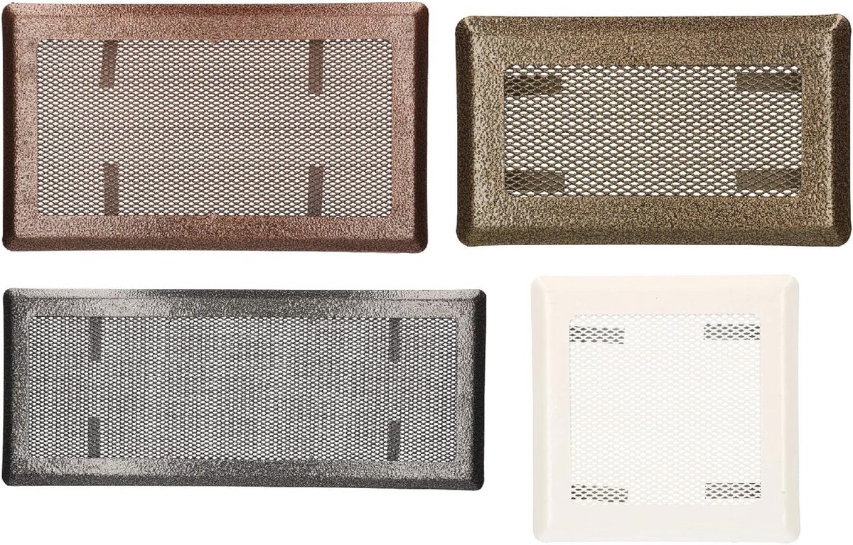 Luchtrooster 16 x 30 cm - Antiek Kachelrooster voor Ventilatie en Verwarming