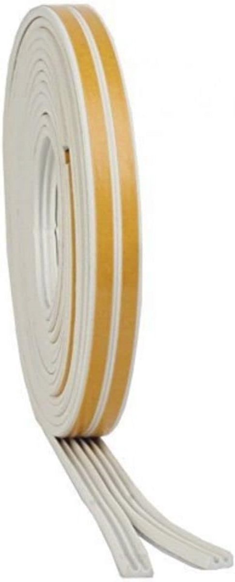 StormSeal Deur- en Raam Tochtstopper met E-profiel - Zelfklevende EPDM-rubberen Weerstrip - 5 meter (16,1/4ft)