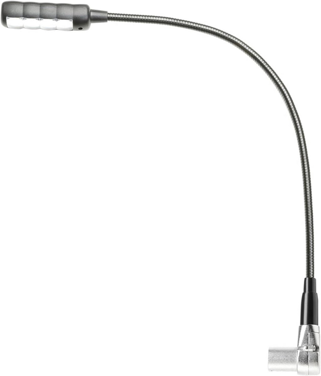 Zwanenhalslamp met 4 COB LEDs en 4-polige XLR-aansluiting