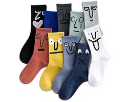 Sokken - Leuke sokken - Nieuwe en schattige sokken - Lounge sokken - Warme sokken - Kleurrijke katoenen sokken - Unisex - Comfortabel - Meerdere kleuren - 10 paar per verpakking