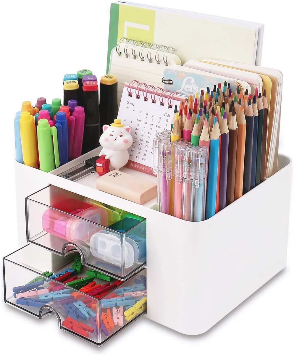Bureau Organizer Wit - Stijlvolle en Functionele Oplossing voor je Werkruimte