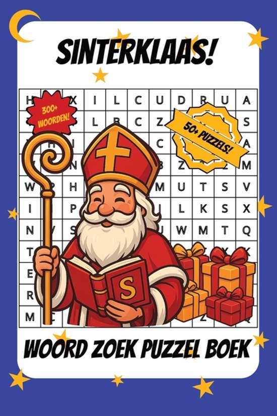 Sinterklaas Woord Zoek Puzzel Boek - cover