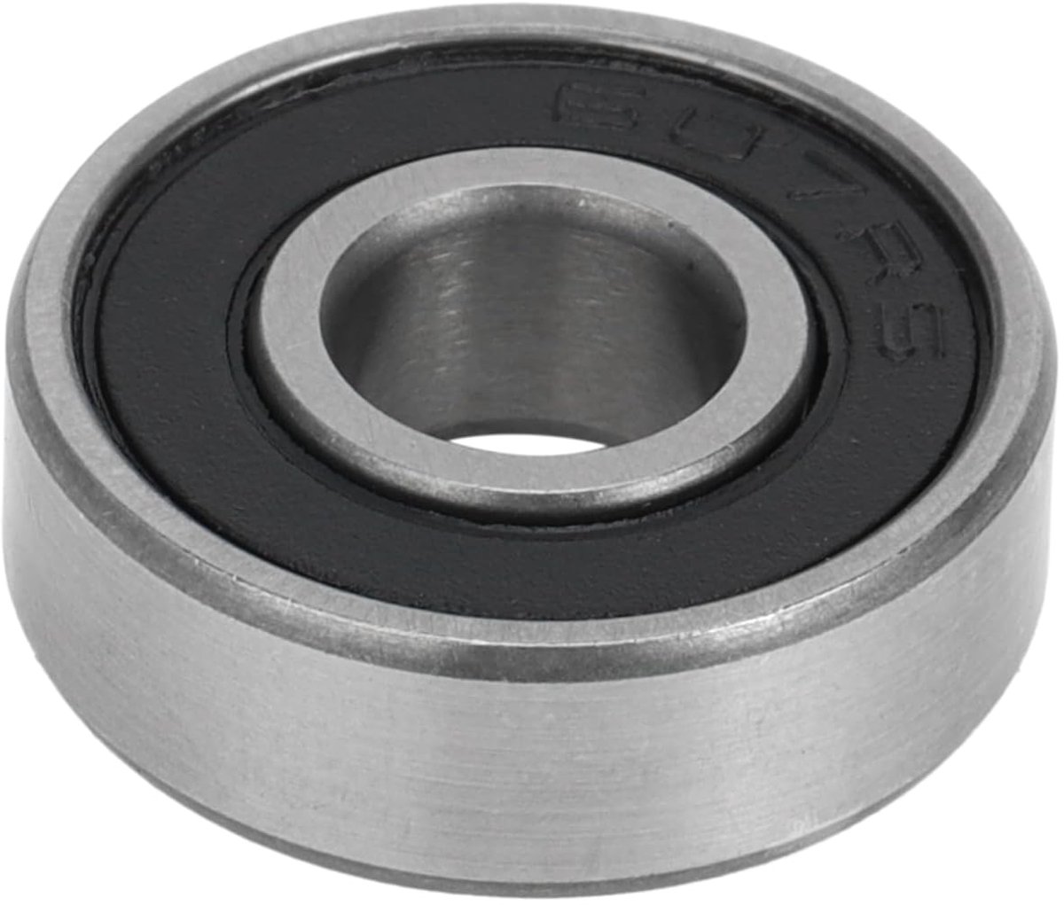 607-2rs Diepe Groef Kogellagers P6 7x19x6mm Geoliede Lagertjes Dubbele Rubberafdichting Zwart Zilver voor Scooter Skateboard Wielen
