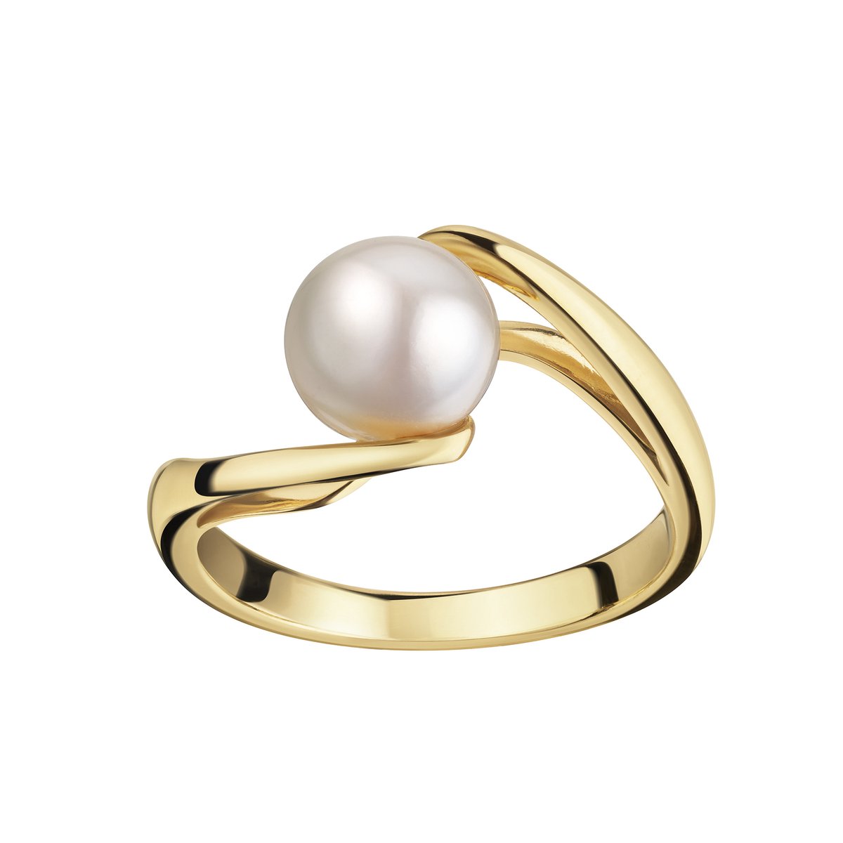 Celesta Silber Ring 925 Sterling Silber vergoldet Perle