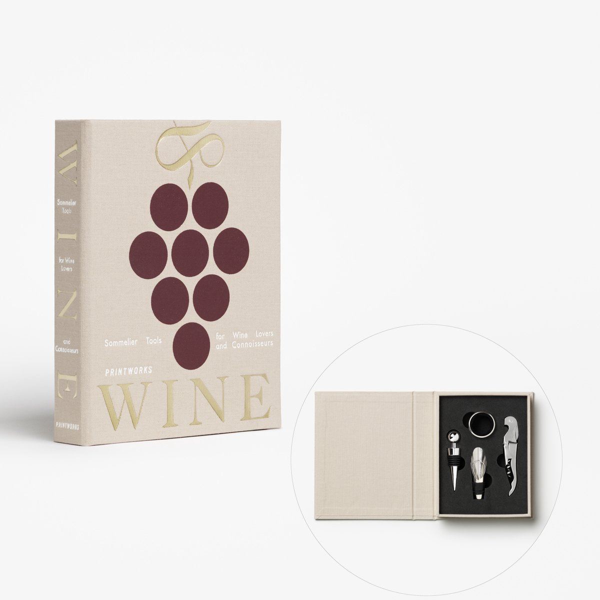 Printworks The Essentials - Wine Tools - Beige
