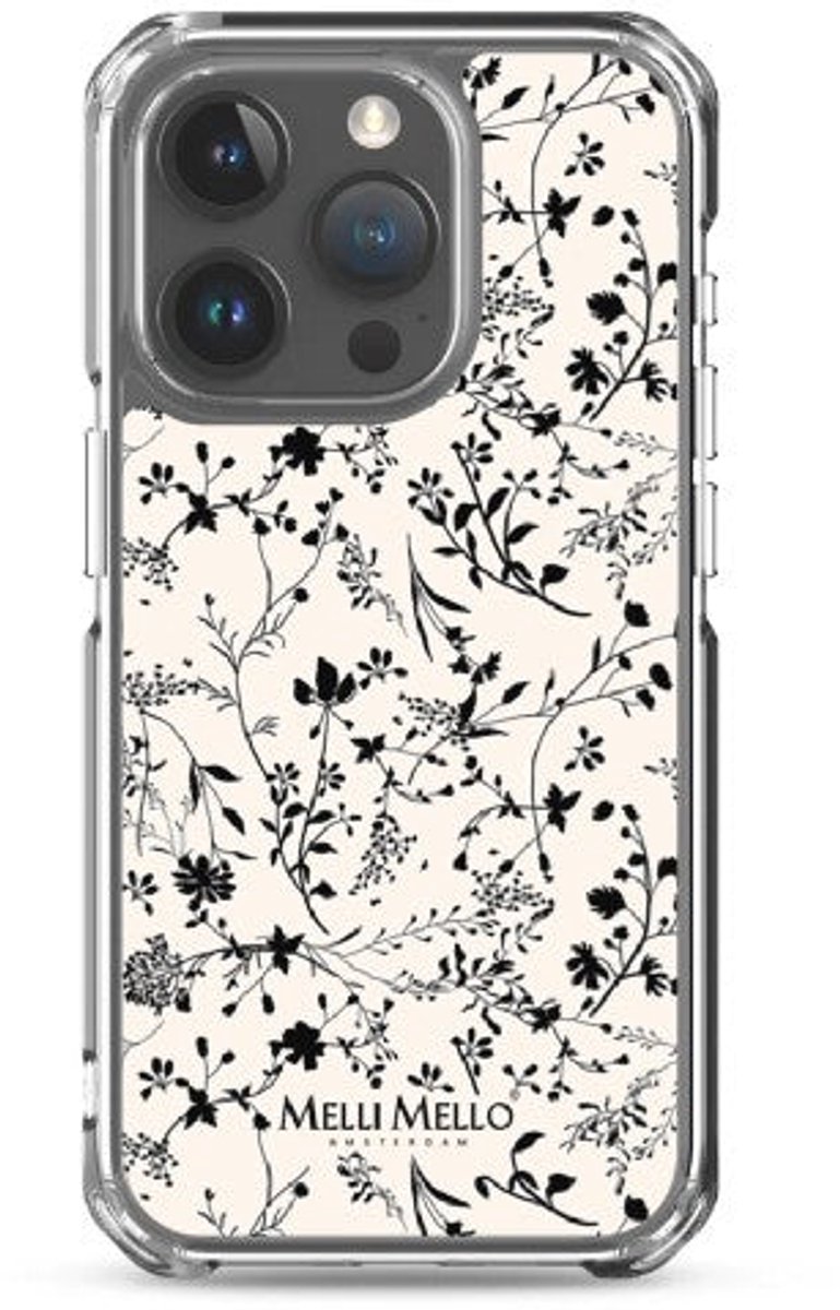 Melli Mello Telefoonhoesje Crimson Palm (Soft case) - Apple iPhone 15 Pro