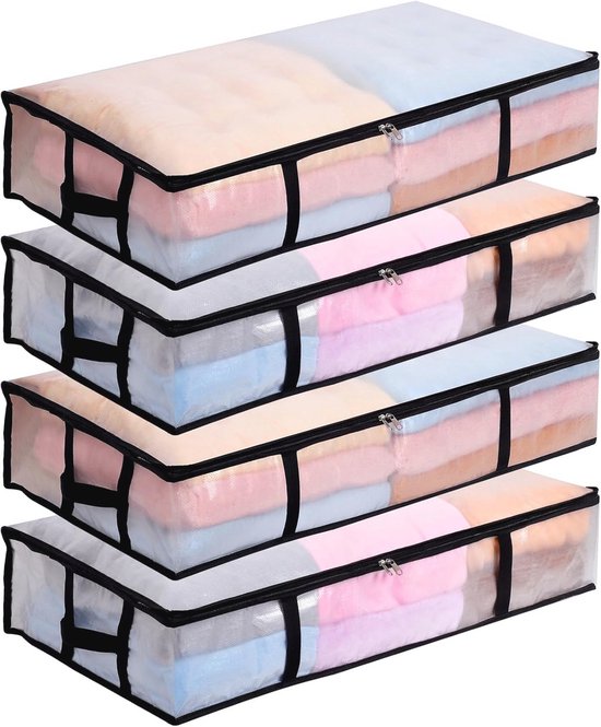 Compactor Madison opbergdoos extra plat - 107x46x16 cm - set van 2 Compactor Madison opbergdoos extra plat - 107x46x16 cm - set van 2