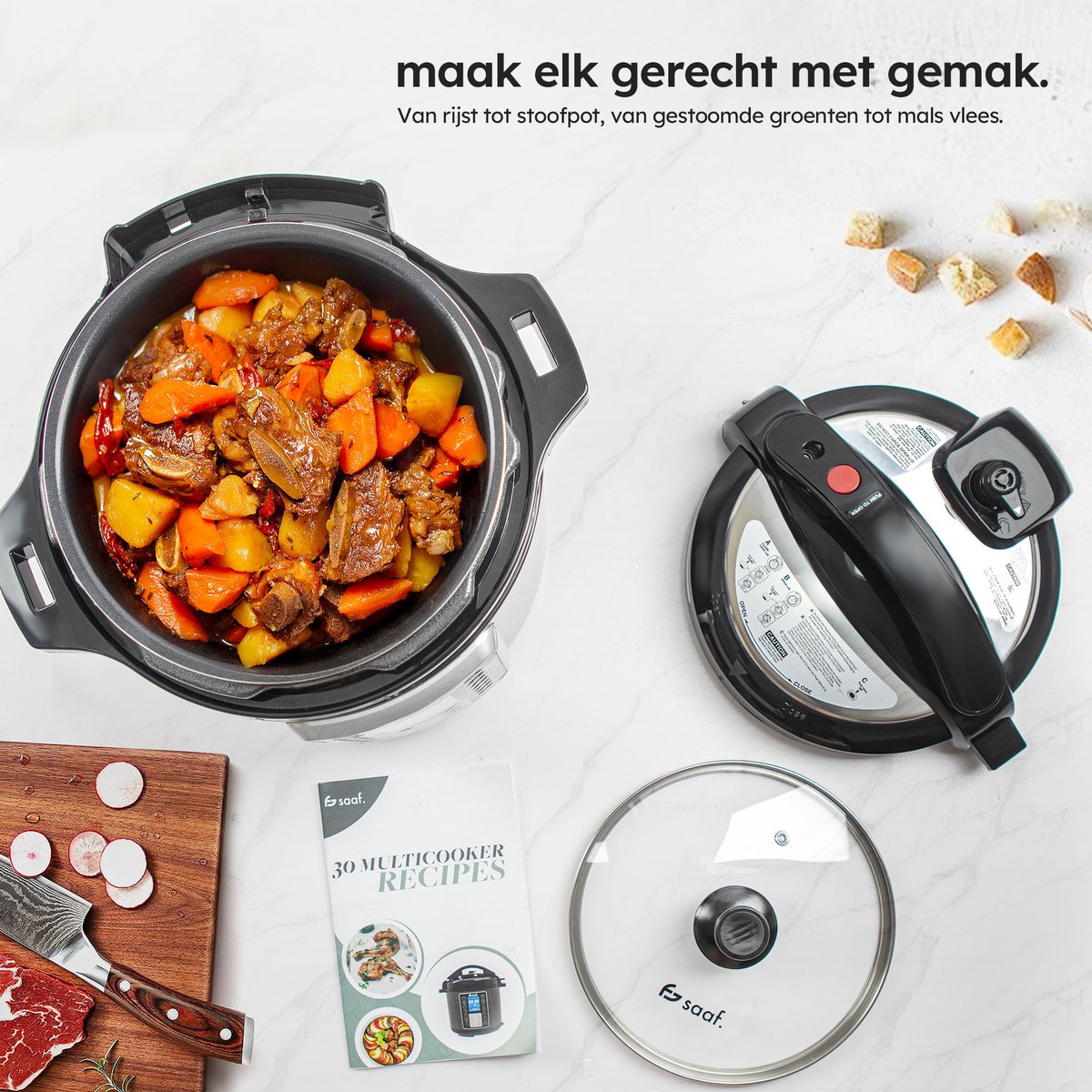 Saaf Multicooker 5.8L - 15 Programma's thumbnail 4