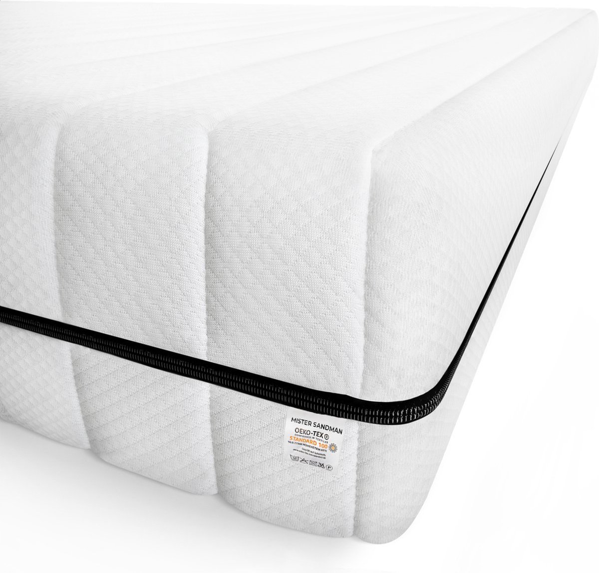 Matras 80 x 190 cm - Hoogte ca. 15 cm - Ergonomische matras - Koudschuimmatras met 7 zones - Matras 80 x 190 eenpersoons - Ademende matrassen - Matras Zacht