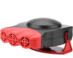 Rode Auto Ontdooier 12V 300W – Hoogwaardige Twee-in-n Raamventilator voor Snelle en Effectieve Ontdooiing van Sneeuw en Ijs met Keramiek Verwarming