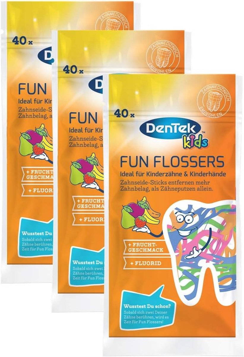 Flosssticks voor Kinderen - Fruitsmaak en Antislip Grip - 120 Stuks
