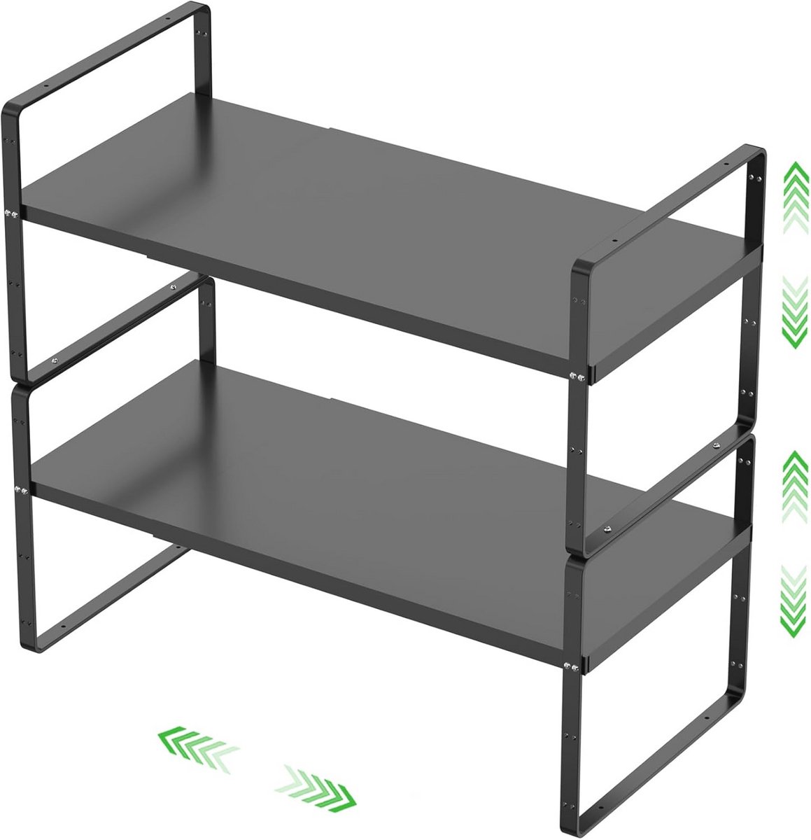 Uitbreidbaar Opslag Plank - Stapelbaar Organizer Rack voor Keuken en Badkamer
