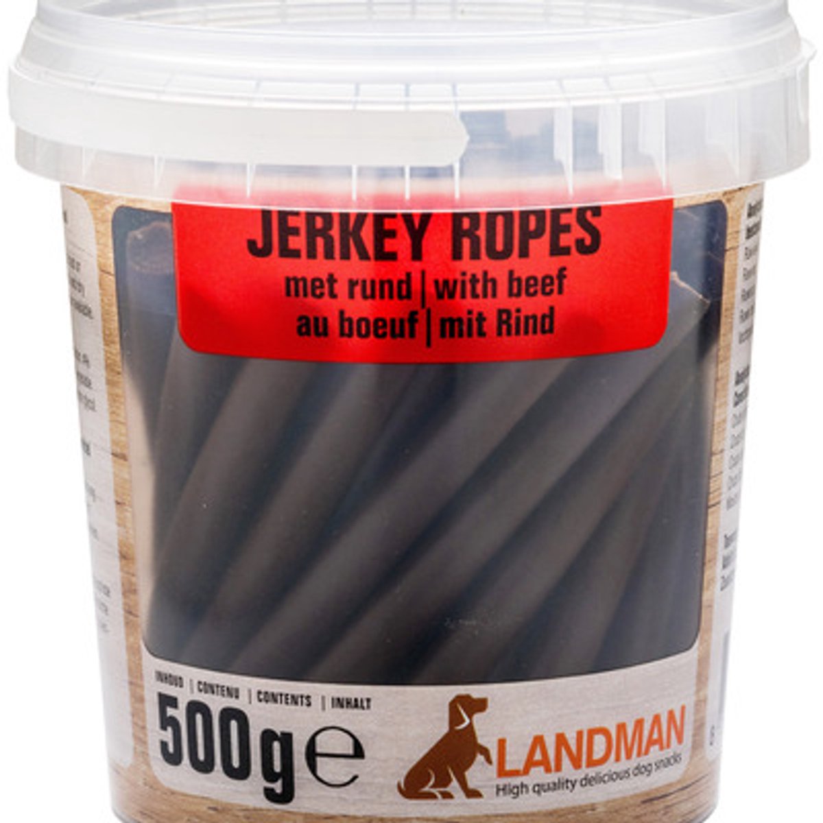 Landman Jerkey Beef Ropes USA (500gr) - Hondensnacks - Hondensnoepjes - Hondenkoekjes