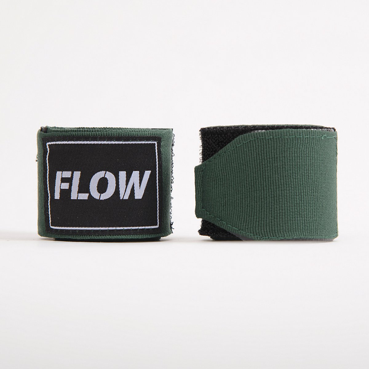 Flow Fightgear - Bandages voor boksen - 450 cm - Stretch Katoen - Donkergroen