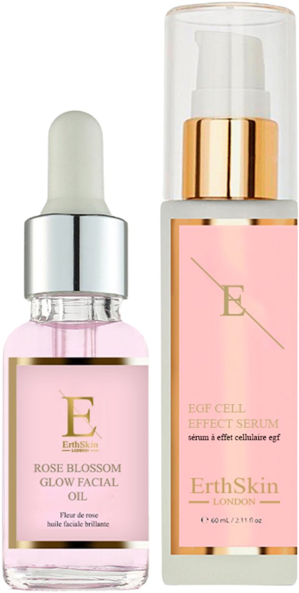 ErthSkin London EGF Cel Serum & Rozenbloesem Olie
