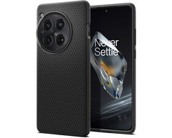 Spigen Liquid Air Hoesje voor de OnePlus 12 - Back Cover Flexibel TPU Matte Zwart