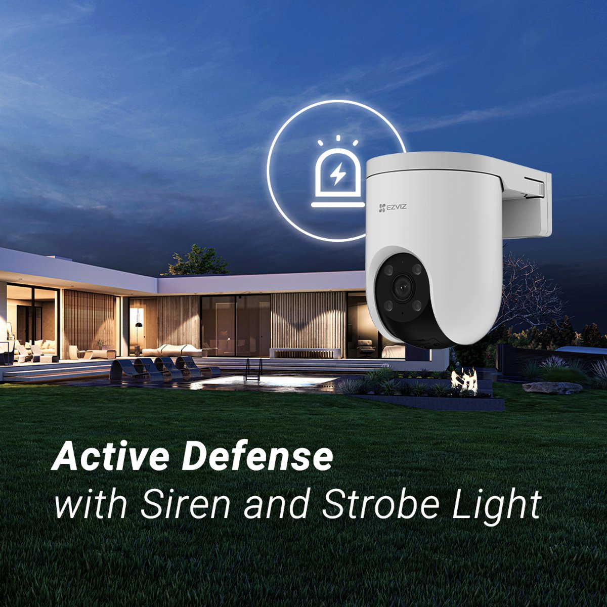 EZVIZ H8c Beveiligingscamera 3K met 360° Pan & Tilt - afbeelding 3